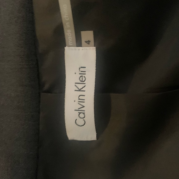 Calvin Klein Gray Button-up Dress. Sz 4. Professional. Great for Interviews! - Picture 5 of 7